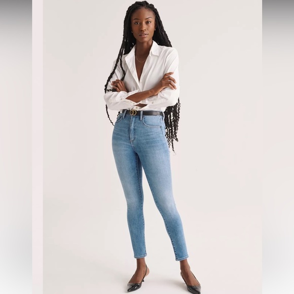 NWT Aritzia Denim Forum Lola Skinny Jean 25 Picture This Blue - Picture 3 of 9